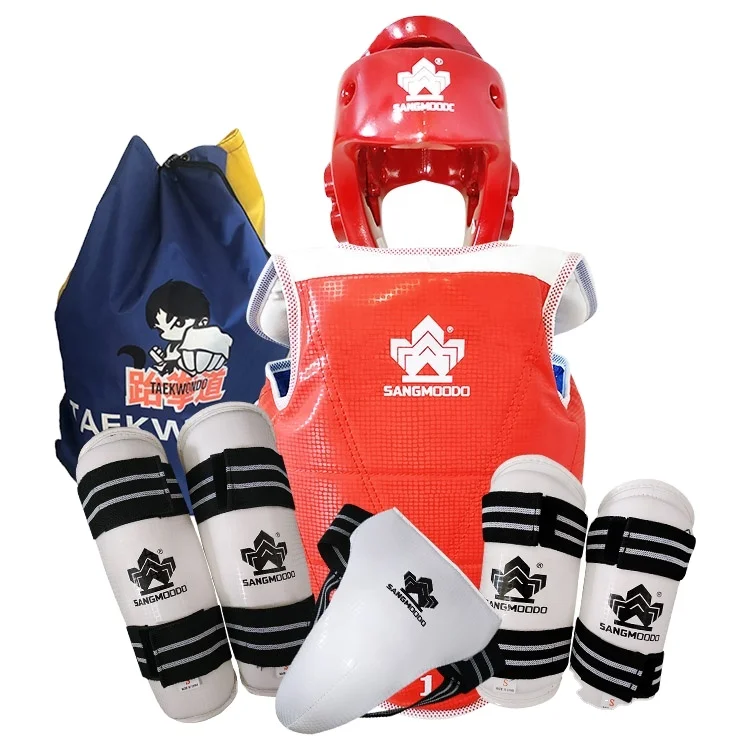 High quality durable pu comfortable guard body protector taekwondo gear set