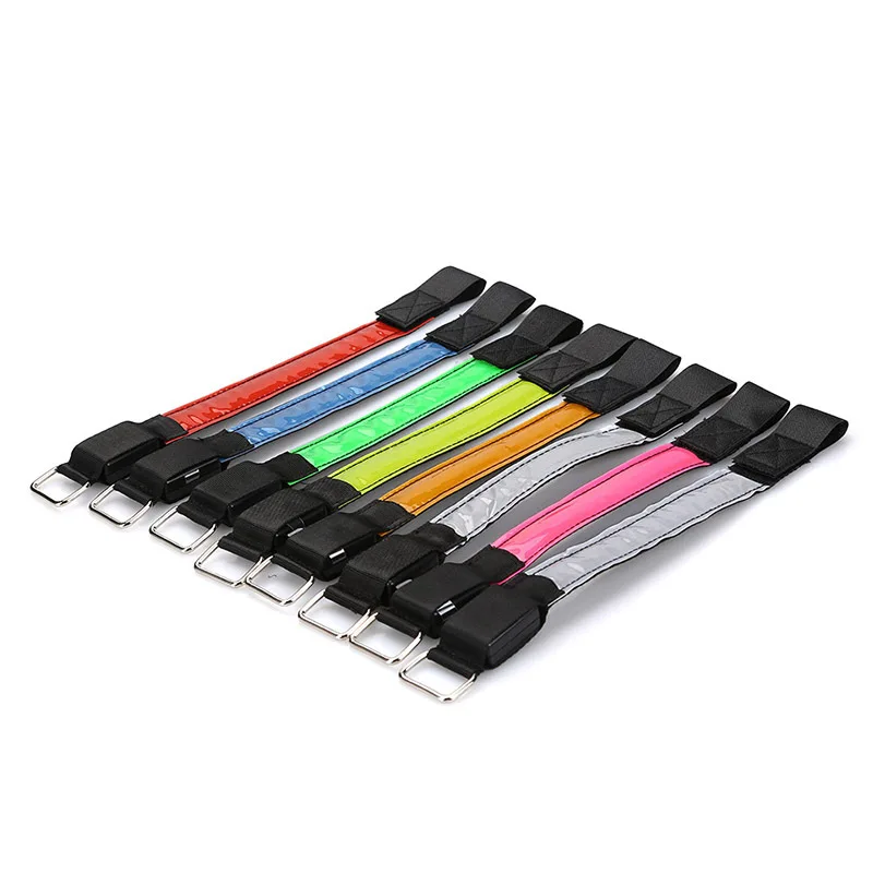 LED Slap Bracelet Lights Glow Band for Running Light Up Colorful LED Light Flashing Christmas Wristband Bracelet for  Event