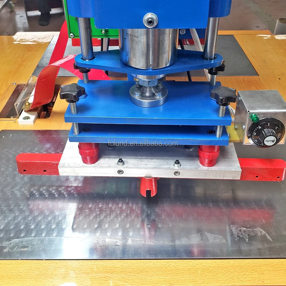 high frequency double heads HF welding leather embossing machine Double pneumatic high frequency machine