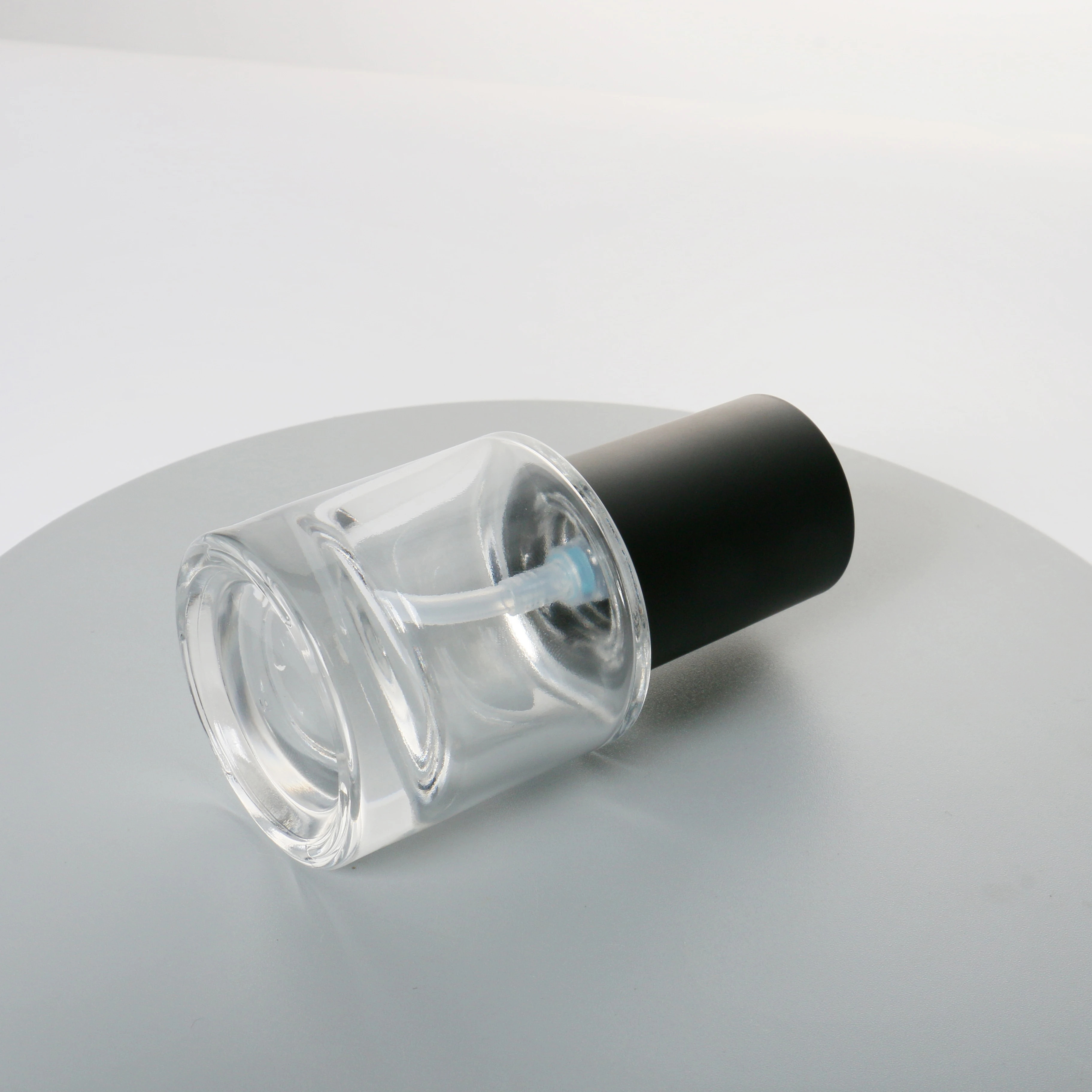 Wholesale Cylinder Thick Bottom Frosted Glass Bottle Skincare Packaging Lotion Hair Body Oil Bottle Toner Pump