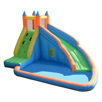 CE certificated little inflatable water park backyard banzai kids park water pool slide playground water park