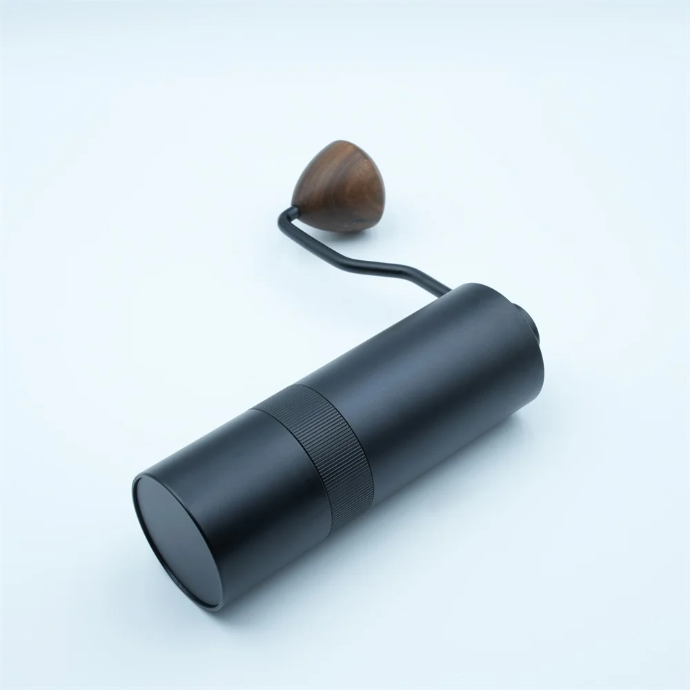 Aluminum Alloy 12 Grade Adjustable Settings Hand Espresso Grinder Small Manual Stainless Steel Conical Burr Coffee Bean Grinders