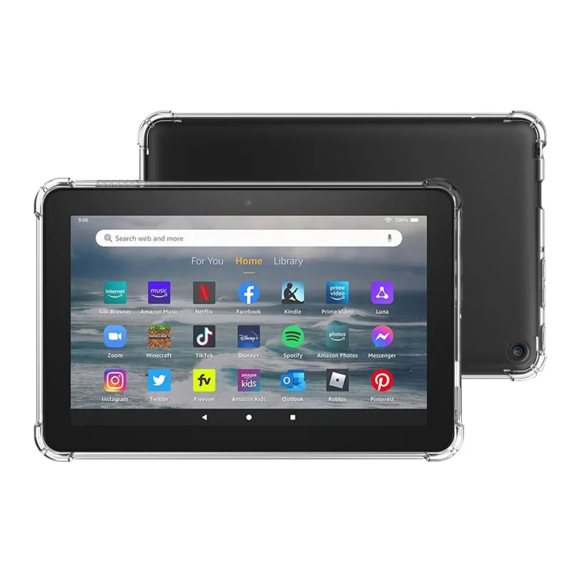 Ebook Readers Tablet Case Cover For Kindle Paperwhite 4/5 11th Anti-Drop Full Protection Clear TPU Case For Kindle 12th 2024