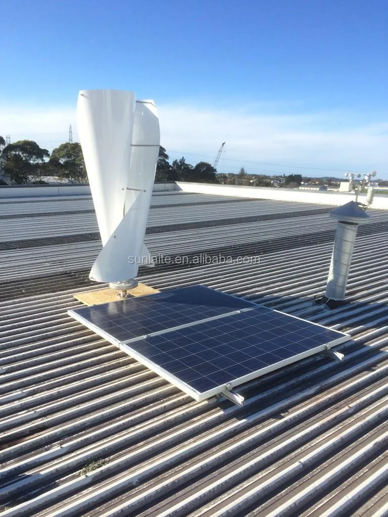 400W 500W 800W wind solar hybrid power system Vertical axis wind turbine spiral wind generator