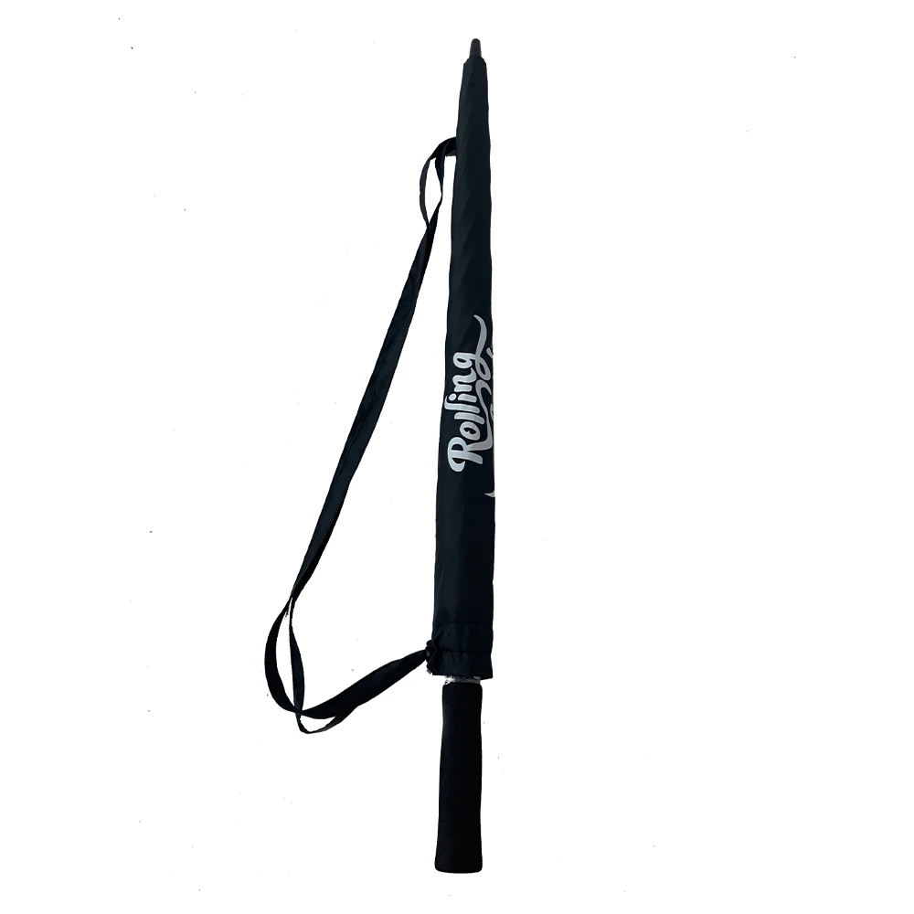 New 30inch personalized cross design silver coating semi-automatic storm proof umbrella with shoulder bag