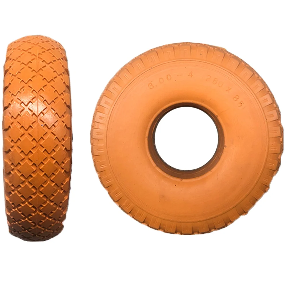 10 дюймов 3,00-4 полиуретановый пенополиуретан колесо для пляжной тележки