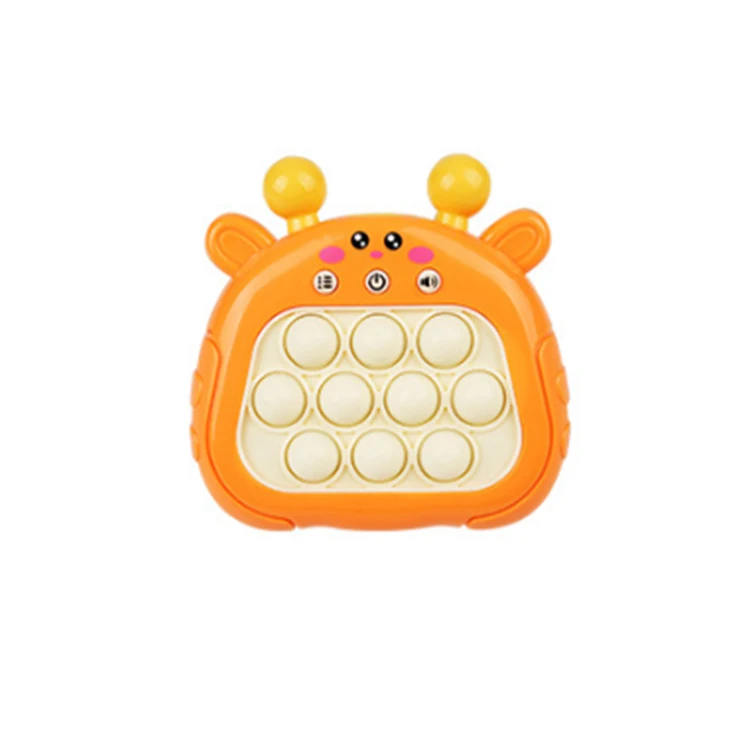 Popular cute cartoon fun electronic gaming kids puzzle electronic game machine toy for kids