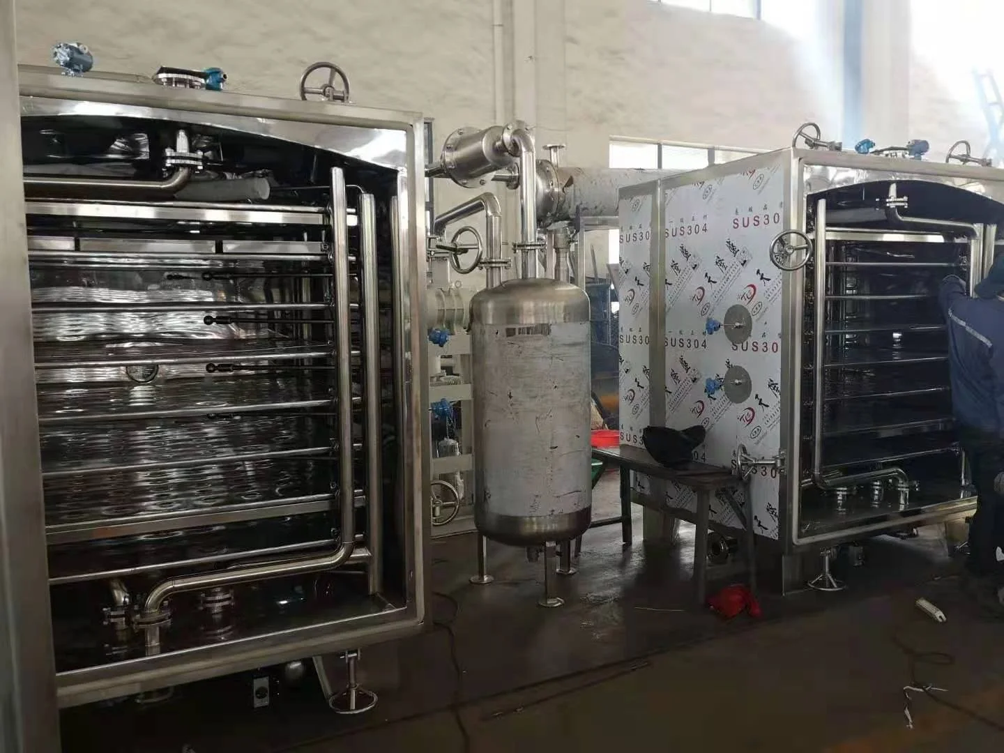 FZG model industrial fruit tray vacuum dryer machine