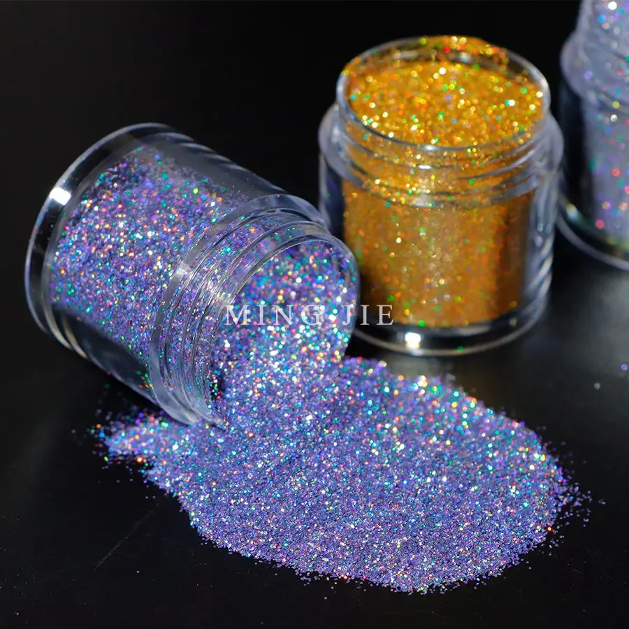 Wholesale Bulk High Sparkling Solvent Resistant Holographic Glitter Powder For Resin Craft Nail