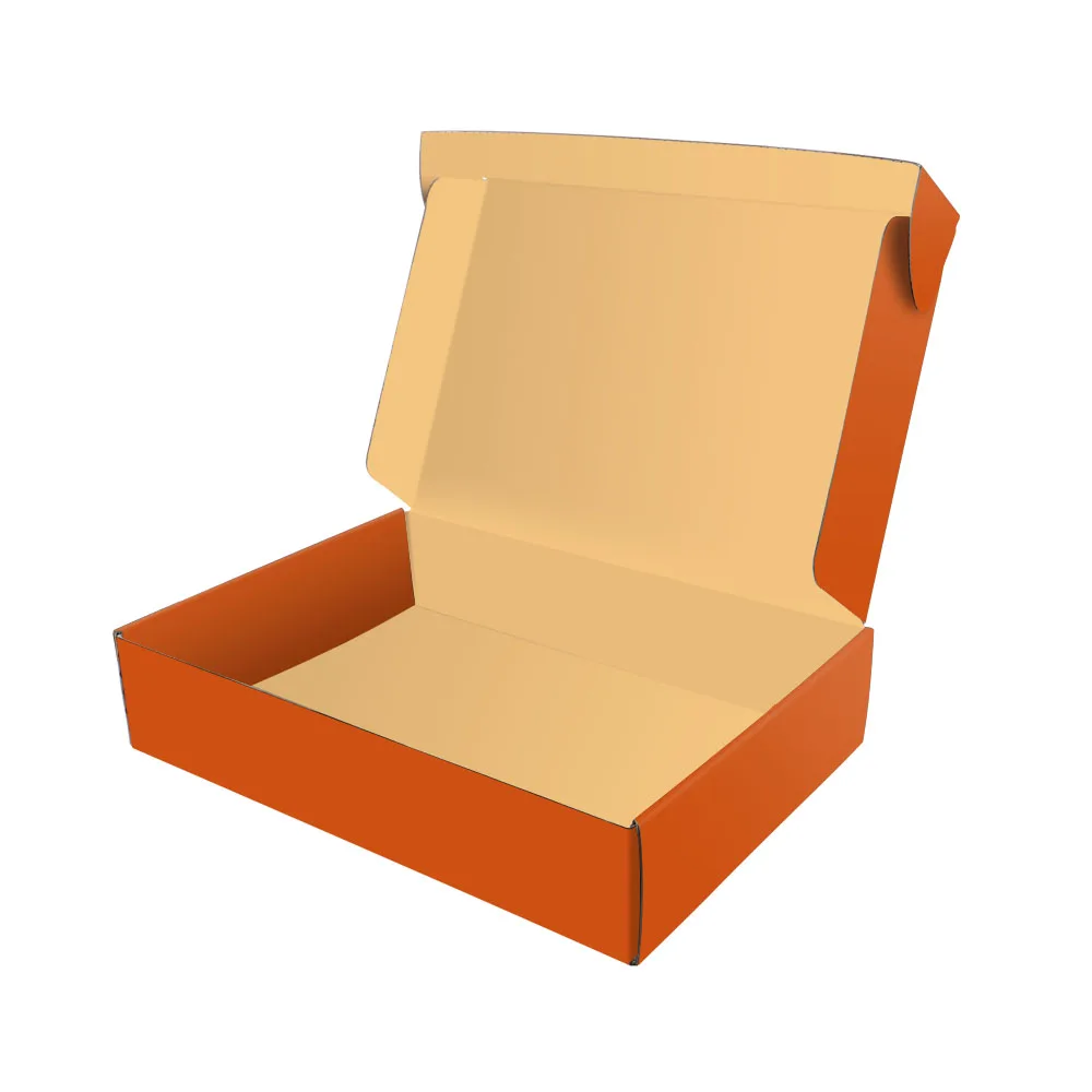 Custom Logo Print Large And Small Mailer Box Black Pink Postal Box Color Kraft Corrugated Clothing Packaging Shipping Box