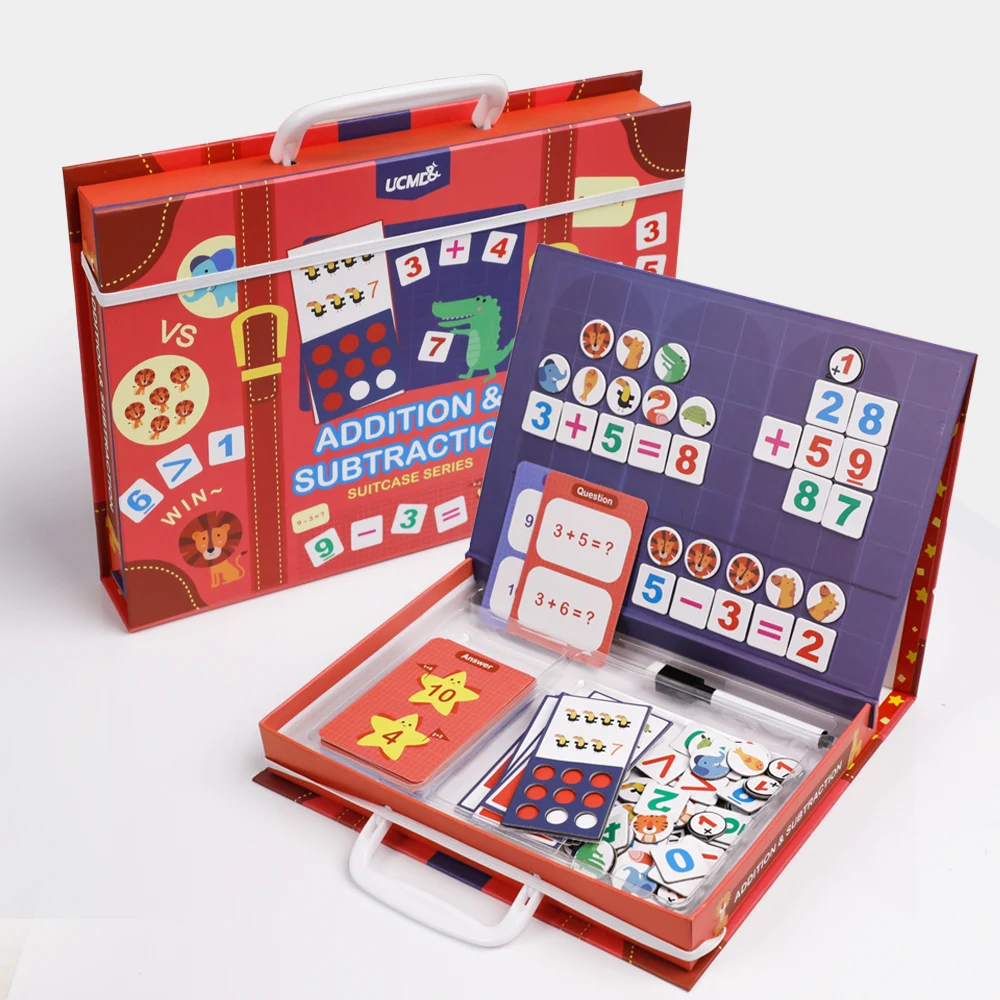 Educational Toys Math Learning Preschool Mathematics Education Games Magnetic Puzzle for Kids