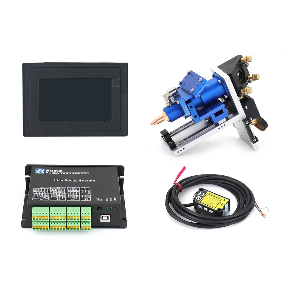 WaveTopSign Automatic Height Control System LFS-ANM-T43 Laser Head Focuses on Non-metal Plywood Wood Co2 Cutting Machine