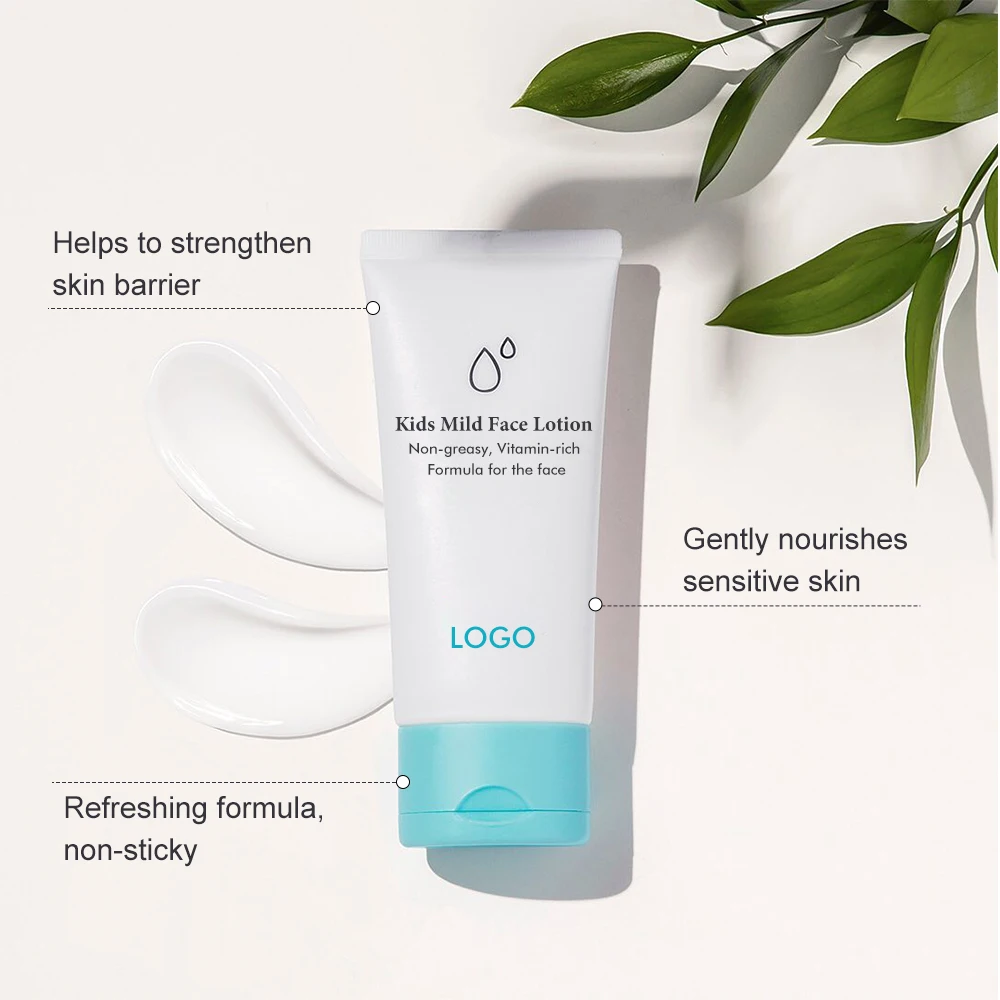 Private Label Safe Ultra-Light Soothe Hydrating Relieve Dryness Sodium Hyaluronate Baby Face Moisturizer Lotion Cream
