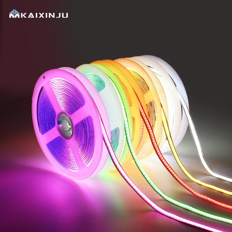 Warm White Super Bright CE Flexible Suppliers 320 Led Smart Rgb 12v 24v Rgbic Outdoor Waterproof Cob Led Strip Light