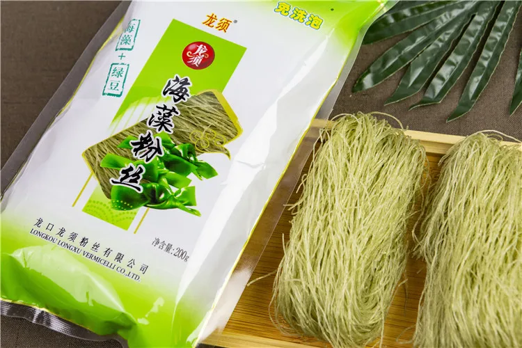 Professional Manufacturer Green Transparent Kelp Seaweed Noodles Vermicelli