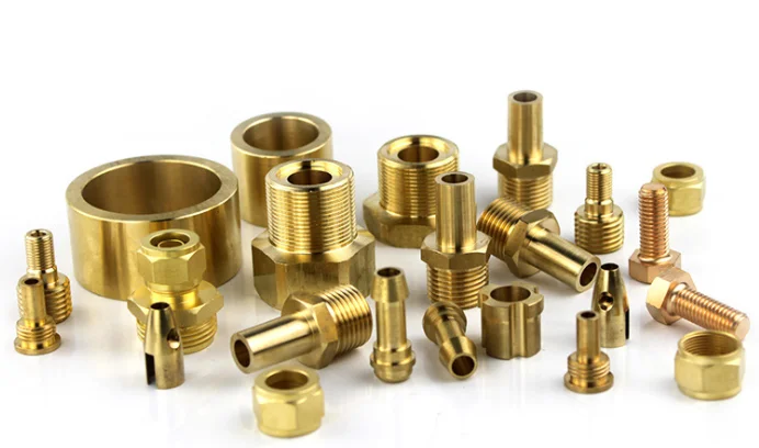 High precision customized brass parts CNC brass turning processing connector precision machinery parts