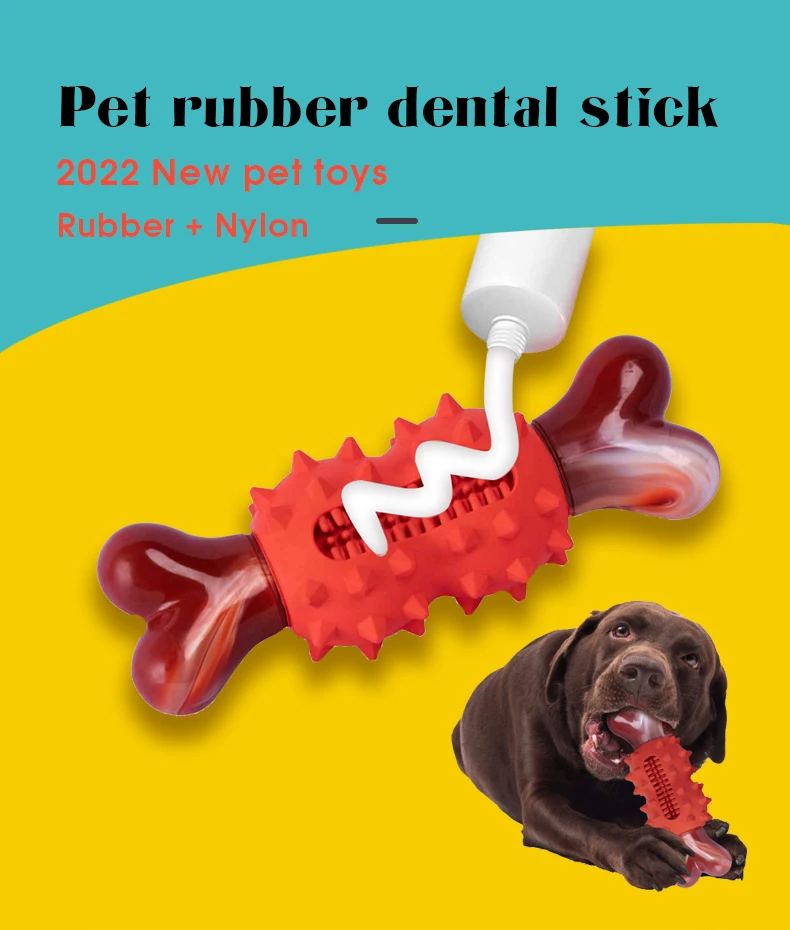 Pet chewing toy  cleaning teeth pet dog bones bite resistant rubber nylon bones pet toys