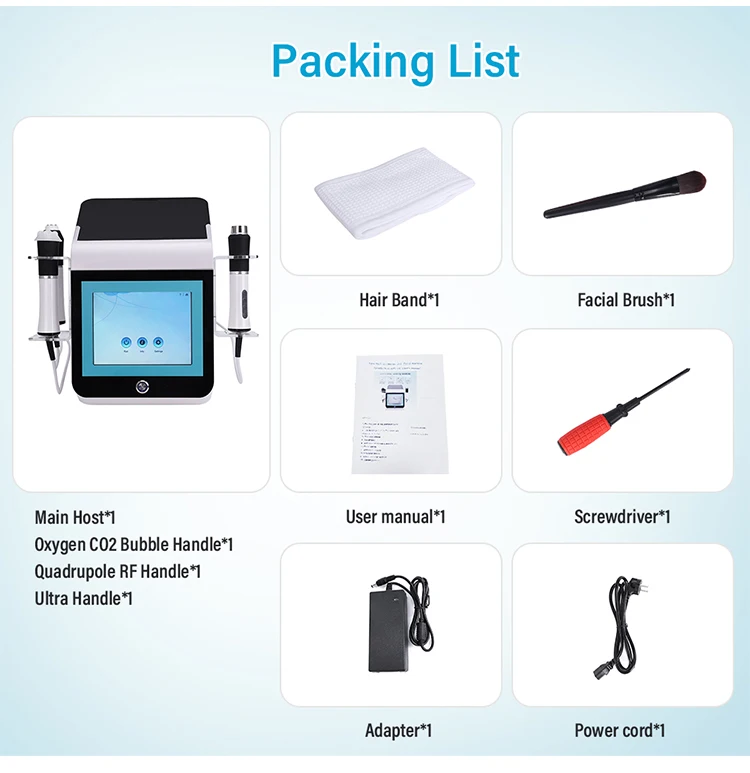 3 In 1 Oxygen pods Jet Facial Machine Promotion Hydra Oxigen Facial Machine Exfoliate Co2 Bubble Oxigenetion Facial Machine