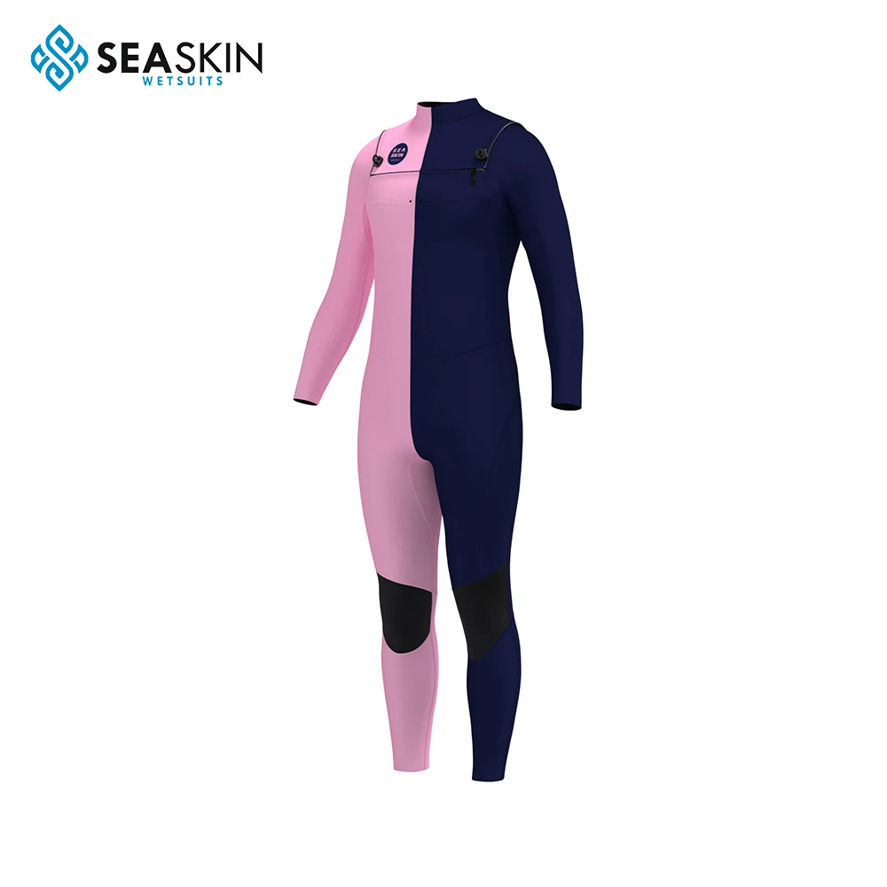 Seaskin 3/2mm Neoprene Chest Zip Wetsuit 2mm Surfing Wetsuit for Mens