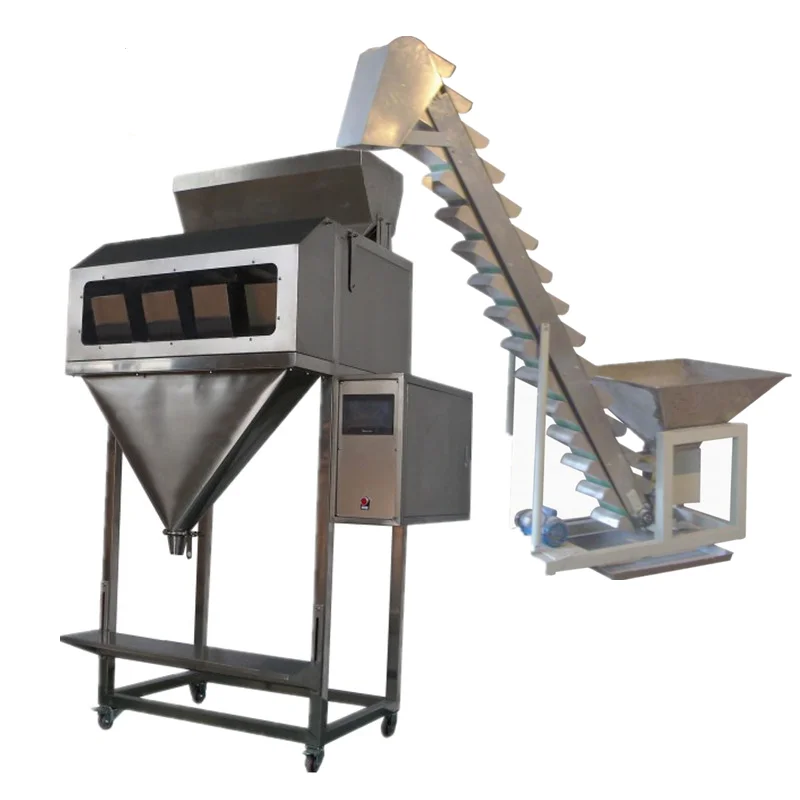 granule weighing filling machine semi automatic grain packing machine 30-2000g, 500-6000g, 4-25kg, 5-50kg