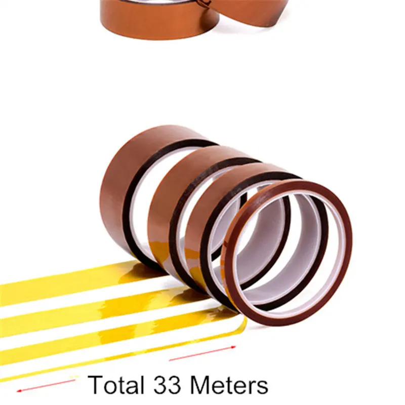 0.05mm High Heat Resistance Electrical Insulation ESD Kapton Tape Antistatic Polyimide Self Adhesive Tape For PCB Board Masking