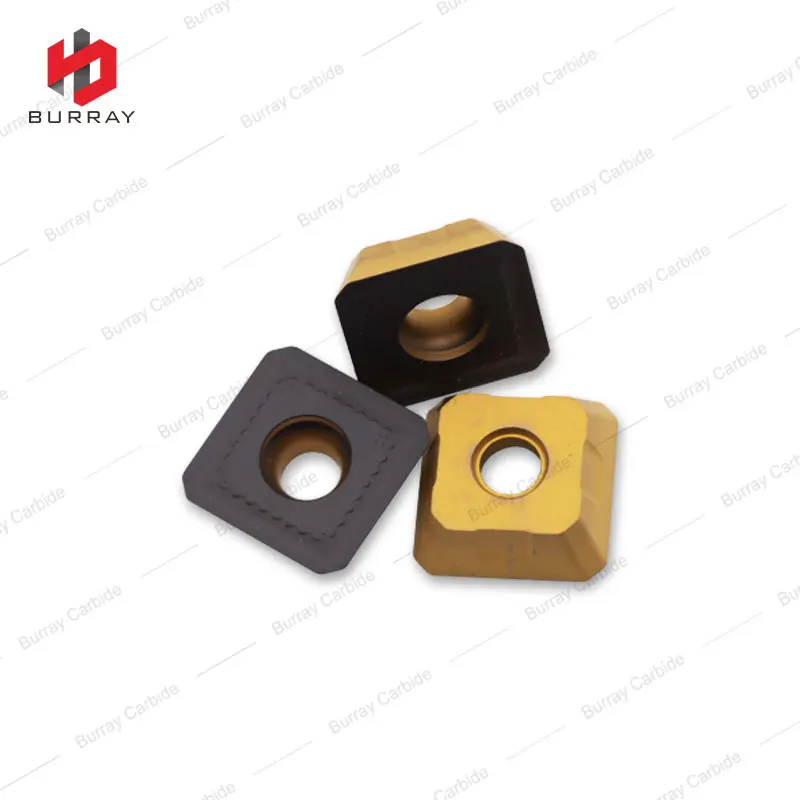 R245-18T6M-PM Bi-color CVD Coated Tungsten Carbide Face Milling Insert for P/K/M Processing