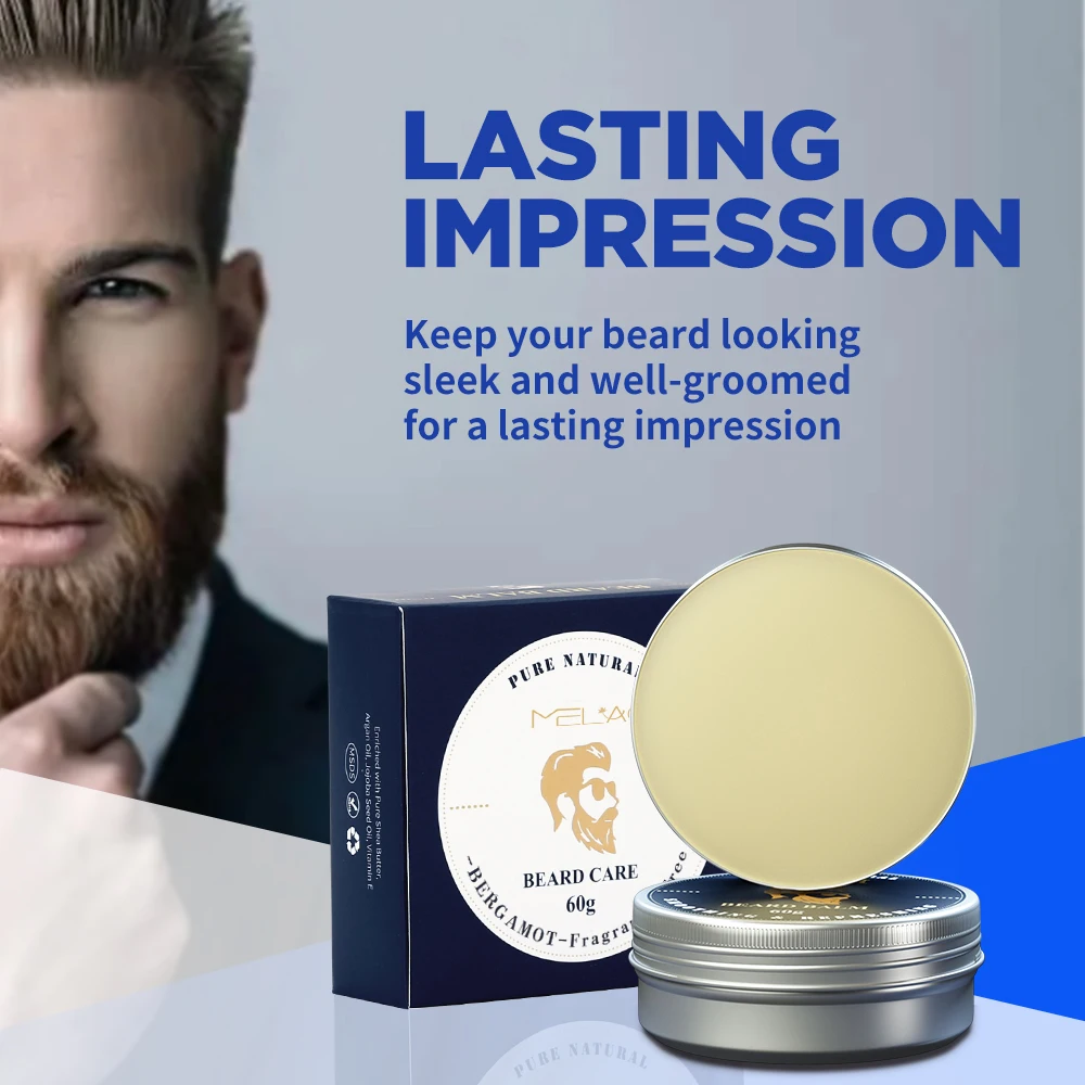 Wholesale Private Label 100% Pure Organic Beard Growth Shaping Smoothing Mens beard oil and balm Beard Care  custom