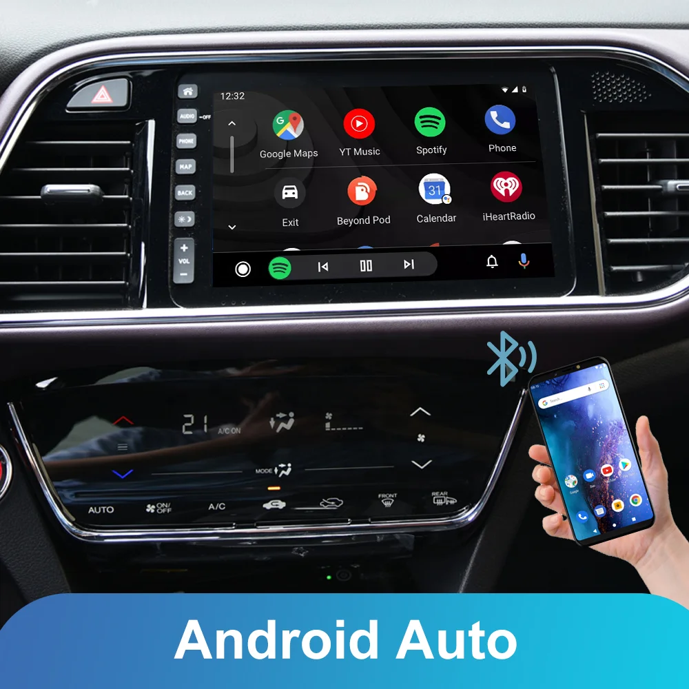 WIZCAR A2 Converter Real-time Maps Spotify Music Android Auto Adapter for HONDA MNV XNV VE1 eNS1 eNP1 For Android Phone