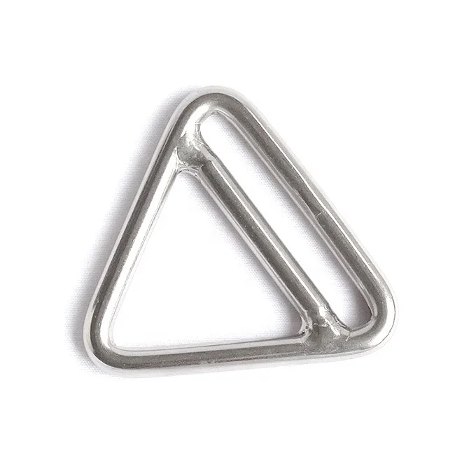 Marine Hardware Stainless Steel Welded Ring of Triangle Ring with Cross Bar