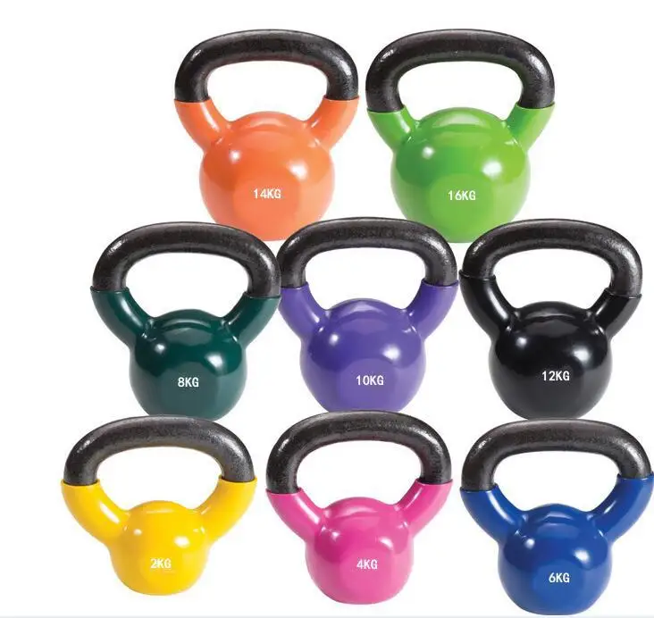 powder coated kettlebell Women color vinyl kettlebell China Wholesale Top Grade Custom Logo Color Weight Competition