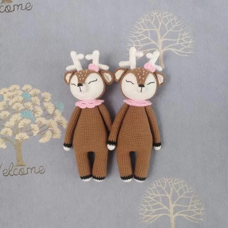 Customized logo Amigurumi Rabbit Crochet Bunny Toy Stuffed Animal Doll For Baby