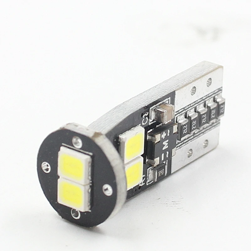 T10 LED Bulbs 6SMD 2835 9-30V Non-Polarity 194 W5W Car LED Lights Canbus Error Free Tail Interior Light Bulb T10 W5W Led