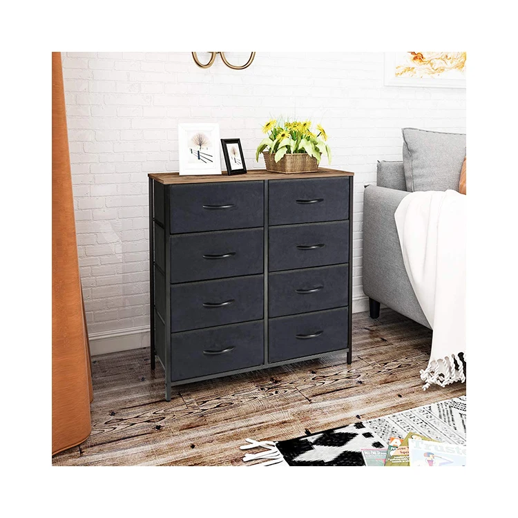 Customized 5L-5828L Star Creation Hot Sale Industrial Style Metal Storage Chest 8 Drawers Tower For Living Room Furniture