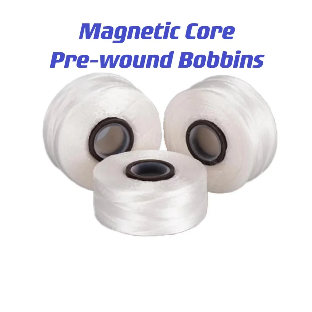 Magnetic Core Pre-wound Bobbins Polyester Thread For All Embroidery Machine Type L Thread 70d/2