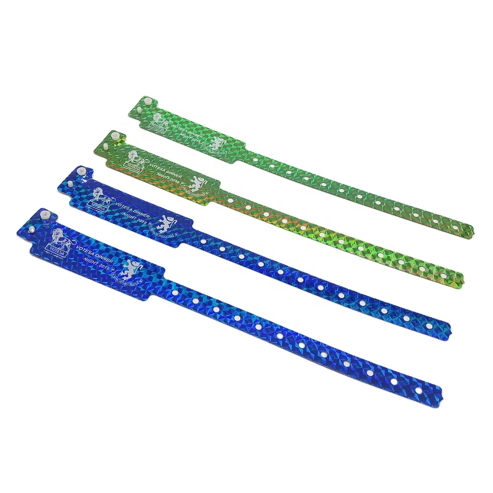 Новинка 2022, рекламный товар, голографический браслет, пластиковый голографический браслет размера для взрослых для фестиваля