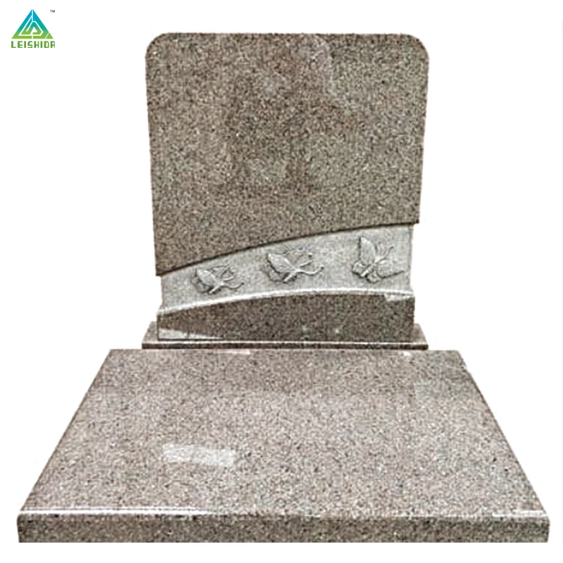 China Factory Polished Smooth Granite Weeping Outdoor Tombstone Block Stylish Industrial Design for Sale