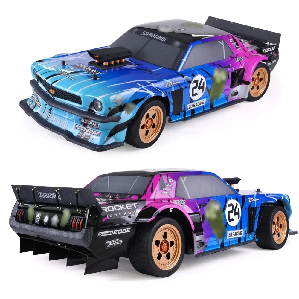 EX-07 1/7 Scale 4WD Remote Control Monster Car High Speed 130km/h Brushless RC Drift Cars Toys