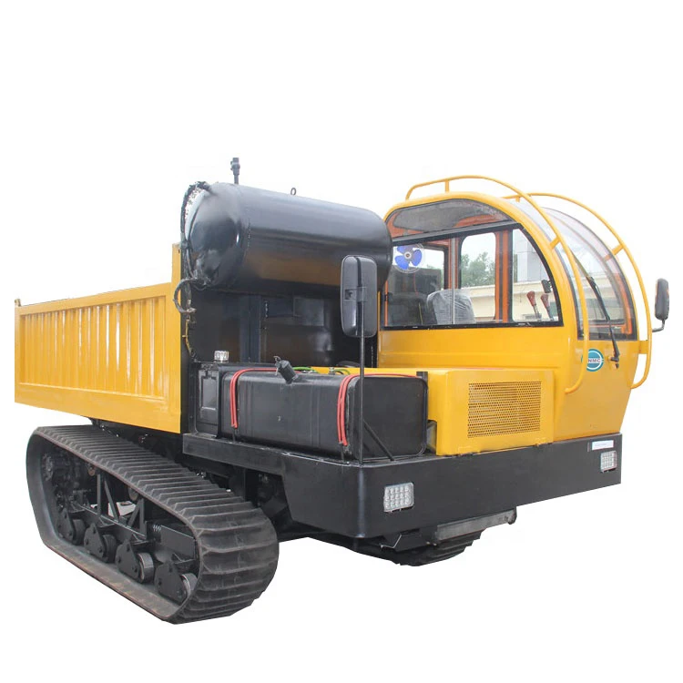 6-8ton driving type Crawler Dumper for transporting palm fruit Export to Malaysia