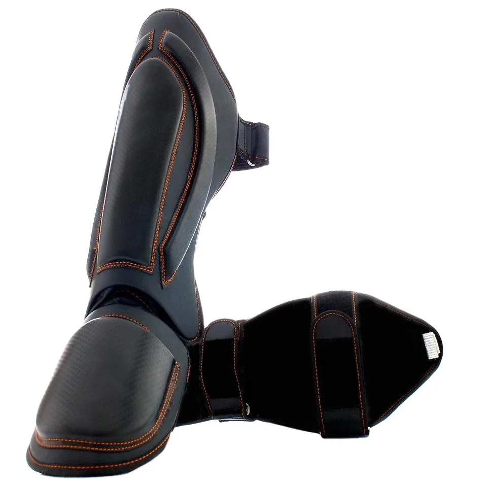 2019 Unique Design black shin guard mma muay thaiCustom boxing shin guard  leg warmer bowling machine jockstrap ankle weigh