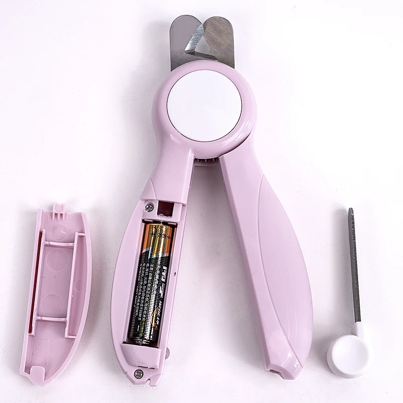 2022 MRY Hot Selling Wholesale Custom Stainless Steel Durable PP LED Light Pet Dog Nail Clippers