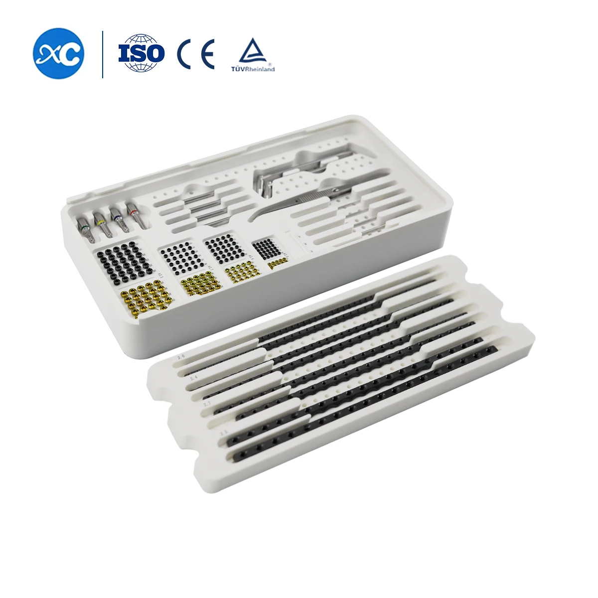 XC Medico High Quality PPSU Sterile Box Veterinary Orthopedic AO ALPS Locking Plates Instruments Set