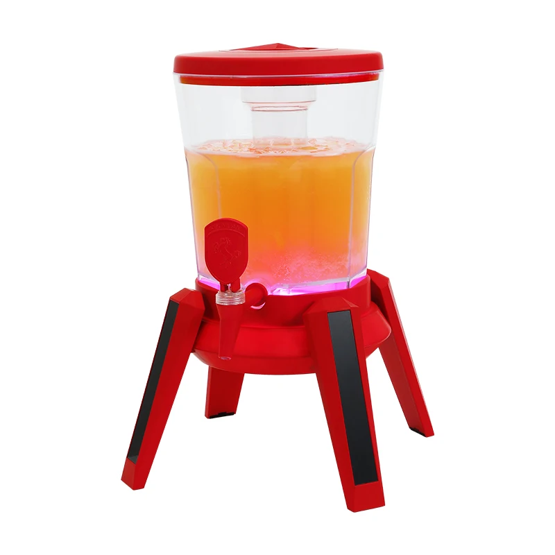 Factory Wholesale 3L Luminous Beer Tower With Rechargeable  Colorful Lights Beer Tower Dispenser Hoegaarden Beer Tower