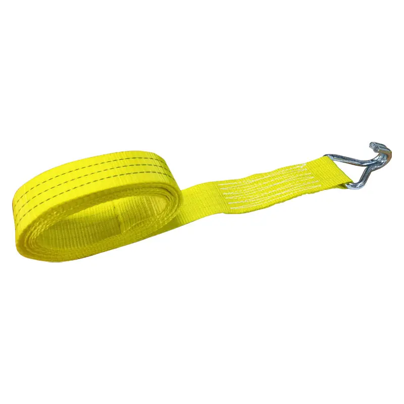 Hot Sell truck Rachet Tie Down Strap 2 inch 2Ton White zinc handle J hook heavy duty ratchet straps