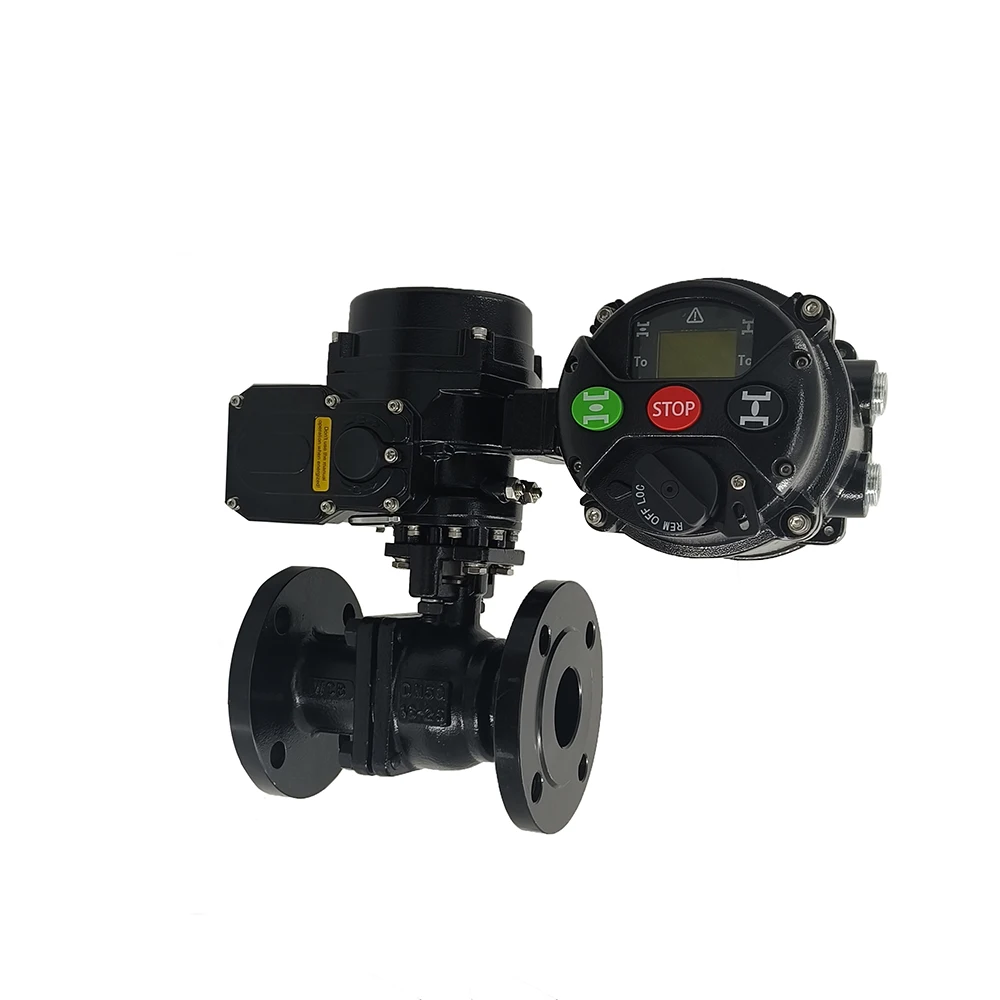 HEQ Electric Intelligent rotary actuator with WCB ball valve without hand wheel explosion proof