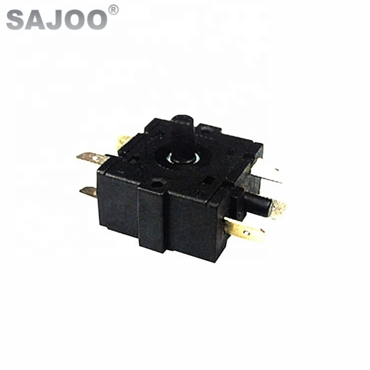  Sajoo мгновенный поворотный переключатель 16A 250VAC 5 Pin 3-х позиционный Электрическая безопасность в черном корпусе SMD печи поворотные