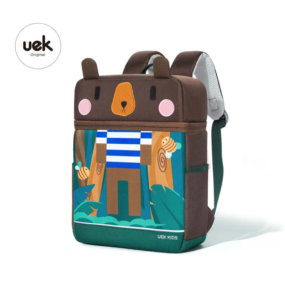 
2019 UEK Cute child Backpack Fashion boys School Bag Durable Animal School Backpack Manufacturer 