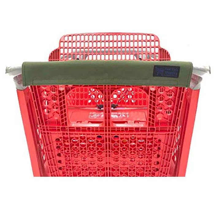 Non contactless cart handle protector cover for the shopping cart with logo printing