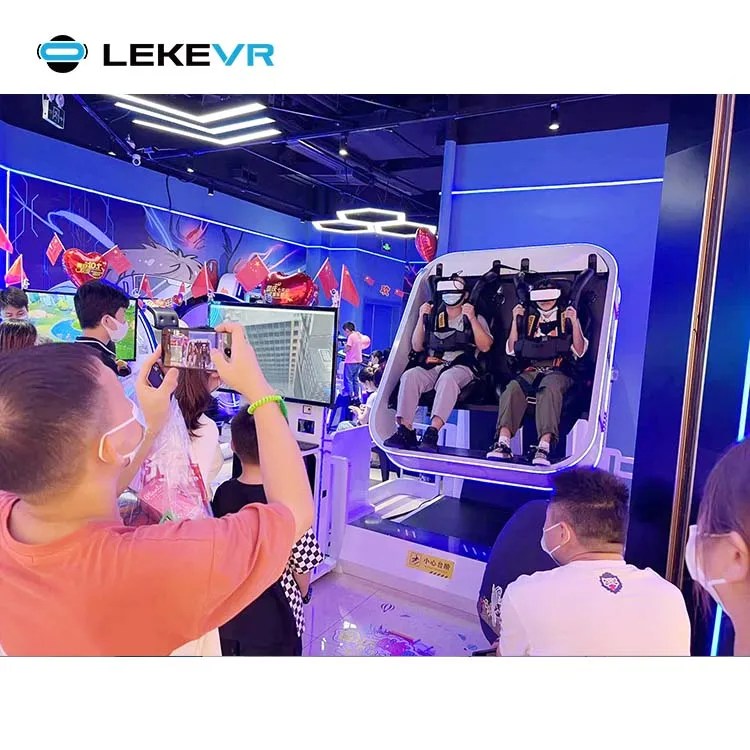 Леке VR тематический парк аттракционов метаверз на 360 градусов вращающийся интерактивный 2-местный 9D симулятор движения полета