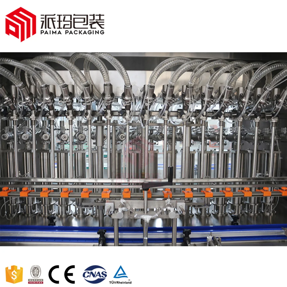 Bottled Automatic Sunflower Oil Filling Plant / Oil Bottling Machine