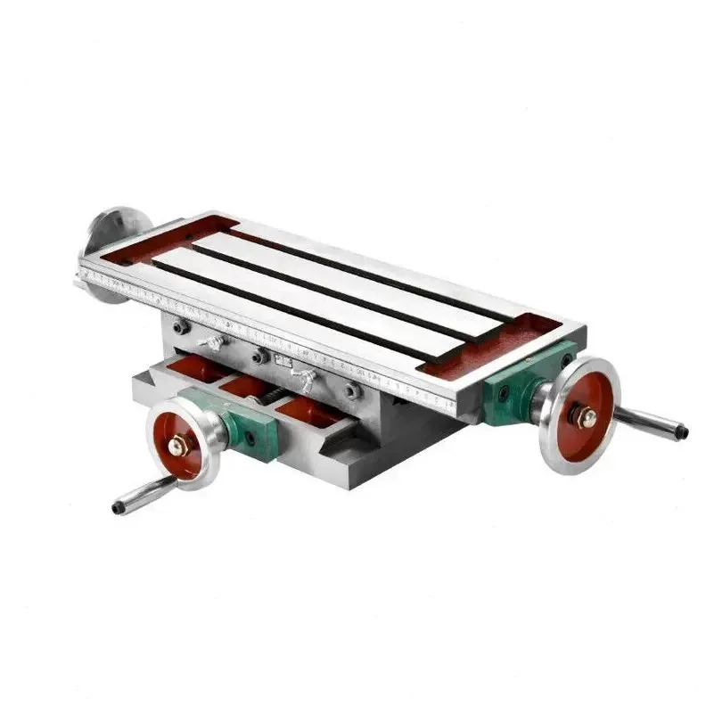 Промышленный класс 550*195 Многофункциональный CNC Workbench фрезерный стол с линейкой и двойным железным ручным колесом